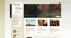 Desktop Screenshot of davisanddavisfuneralhome.com